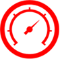Boiler pressure gauge icon